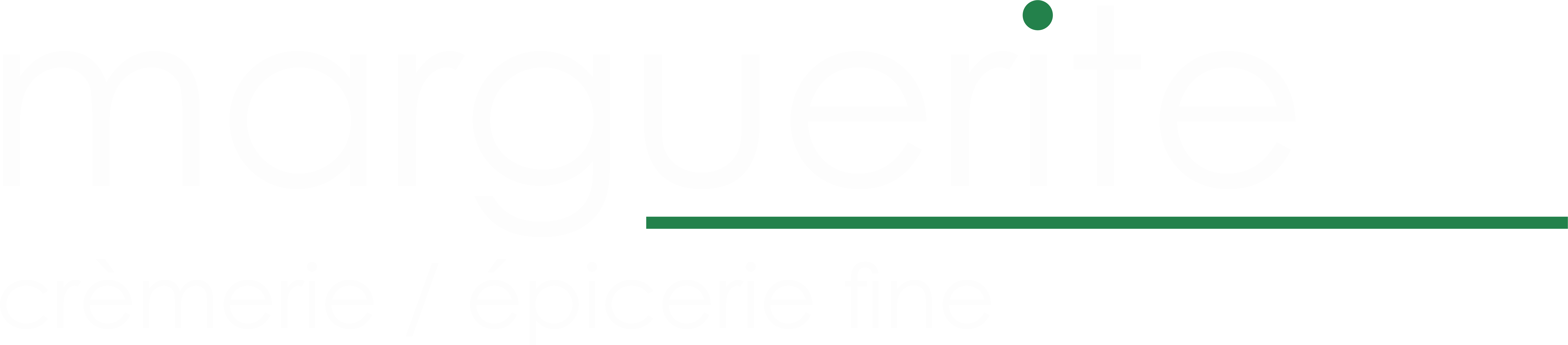 Logo Marguerite Crémerie / épicerie fine avec texte blanc